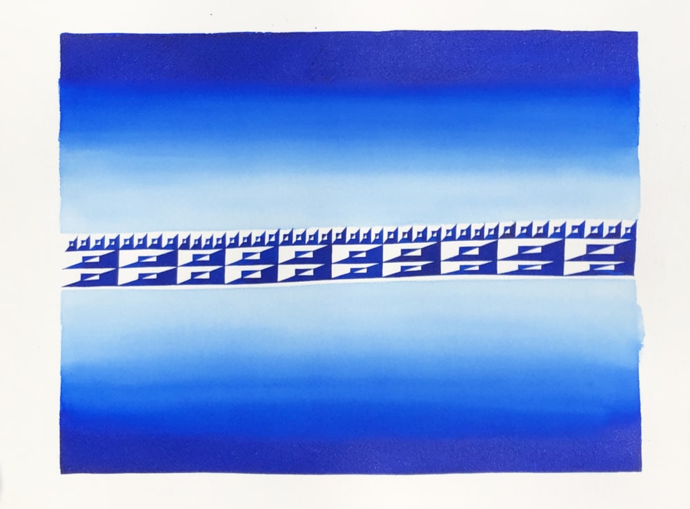 Matt Mignanelli, Untitled (Quarantine 3), 2020 ,Ink on Arches paper, 12 x 16 inches (30.5 x 40.6 cm)