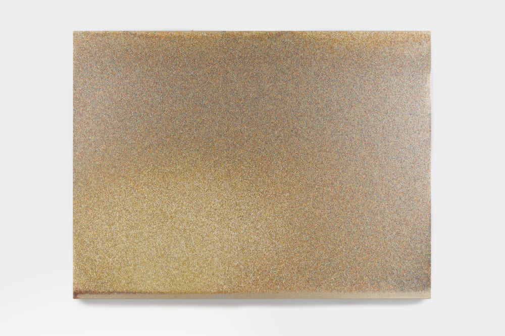 John Knuth, Sunrise in the East, 2019, Flyspeck/acrylic on canvas, 36 x 48 inches (91.4 x 121.9 cm)