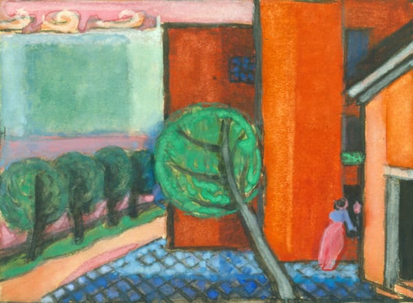 Oscar Bluemner 1867-1938 Line vs. Nature, 1922