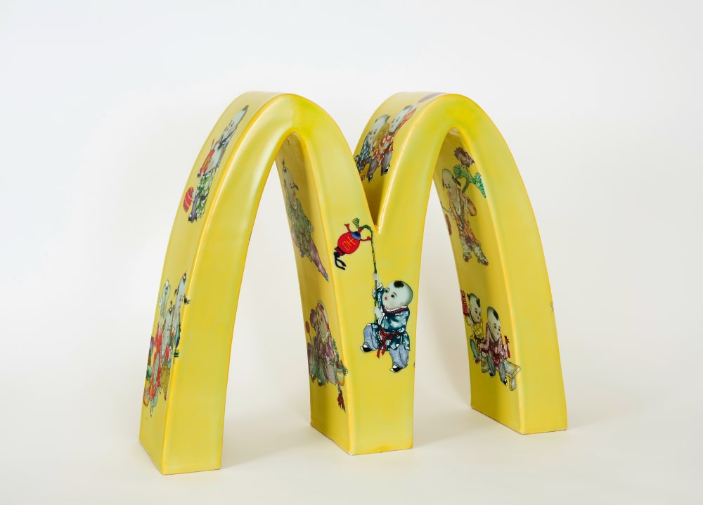 Li Lihong, McDonald's--One Hundred Kids Play, 2007, Porcelain, 14 5/16 (H) x 17 1/2 (W) x 5 (D) inches