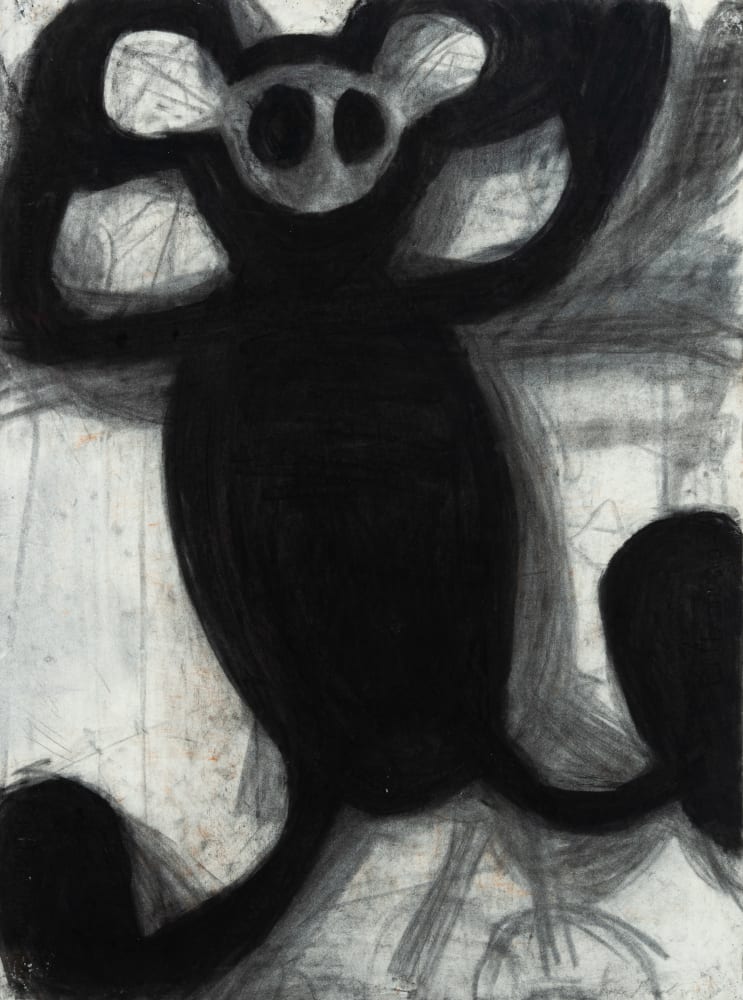 Joyce Pensato, Mickey Fried Up, 1990