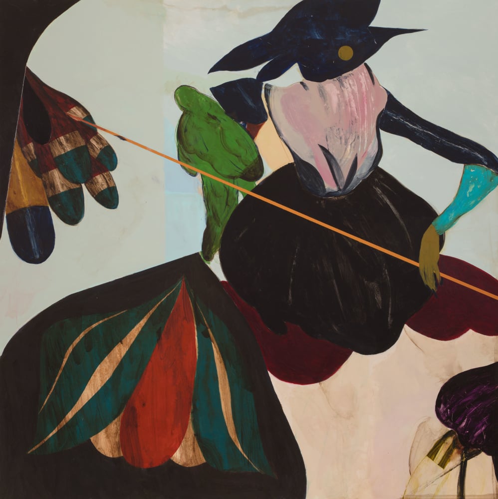 Kenichi Hoshine, The Endowment, 2019, Acrylic on wood, 36 x 36 inches