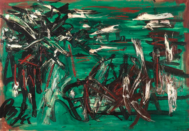 Michael (Corinne) West, Dusk, circa 1955, Oil on canvas ,50 x 34 7/8 inches