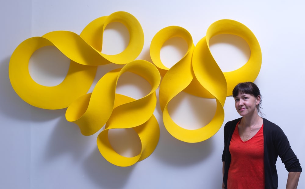 Merete with Ouroboros, 2019, Ceramic with coloured slip, Photograph by Steve Russell Studios