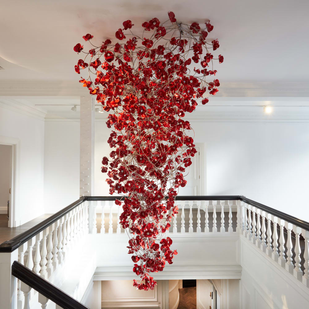 Paul Cummins MBE, Floralia (Red Cascade), 2020-2021