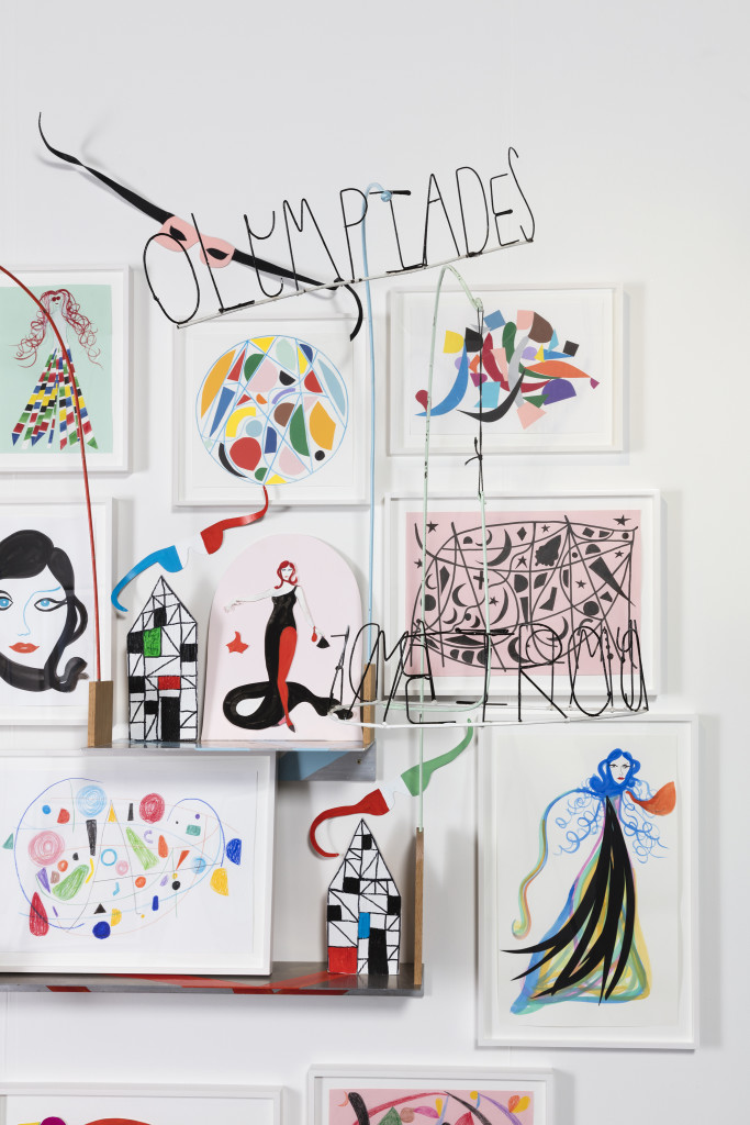 She kept a collection of small drawings, sculptures and paintings on the wall opposite her bed. “These were made for me” she felt.