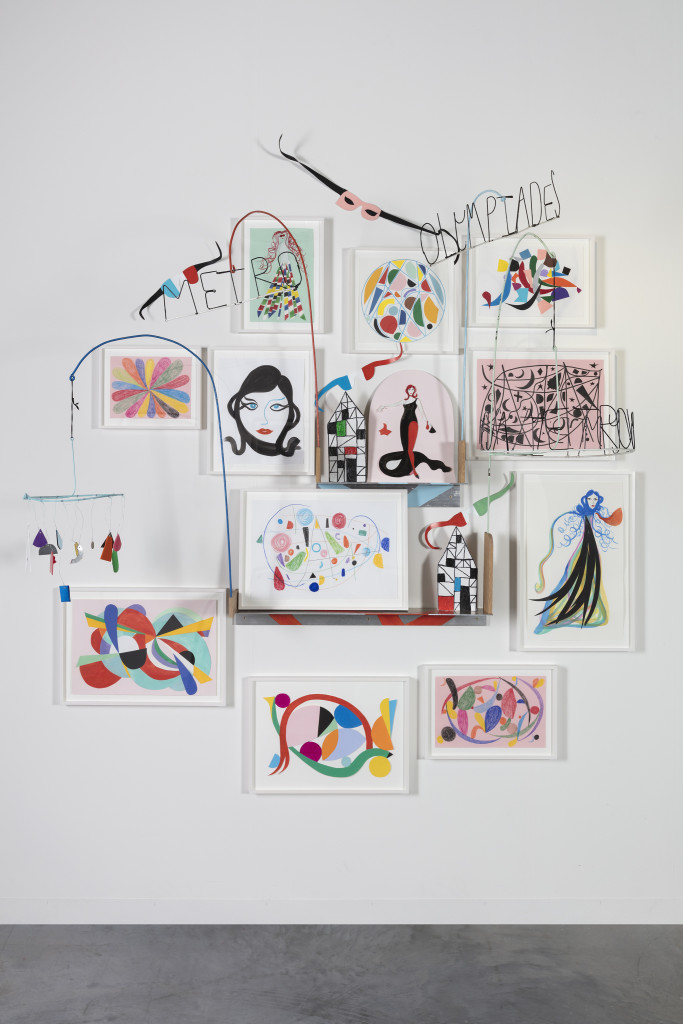 She kept a collection of small drawings, sculptures and paintings on the wall opposite her bed. “These were made for me” she felt.