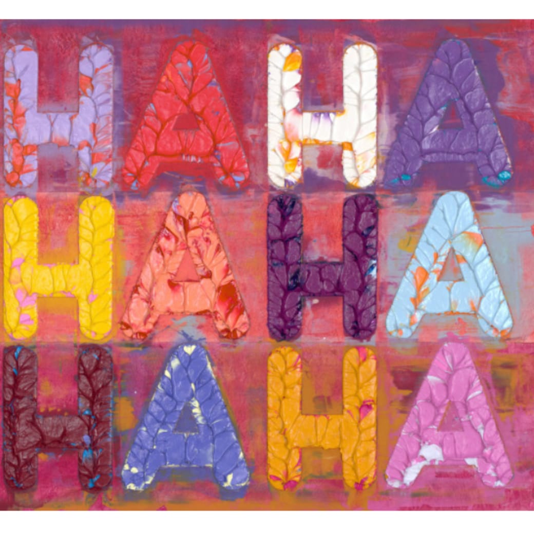 Mel Bochner, HA HA HA, 2024