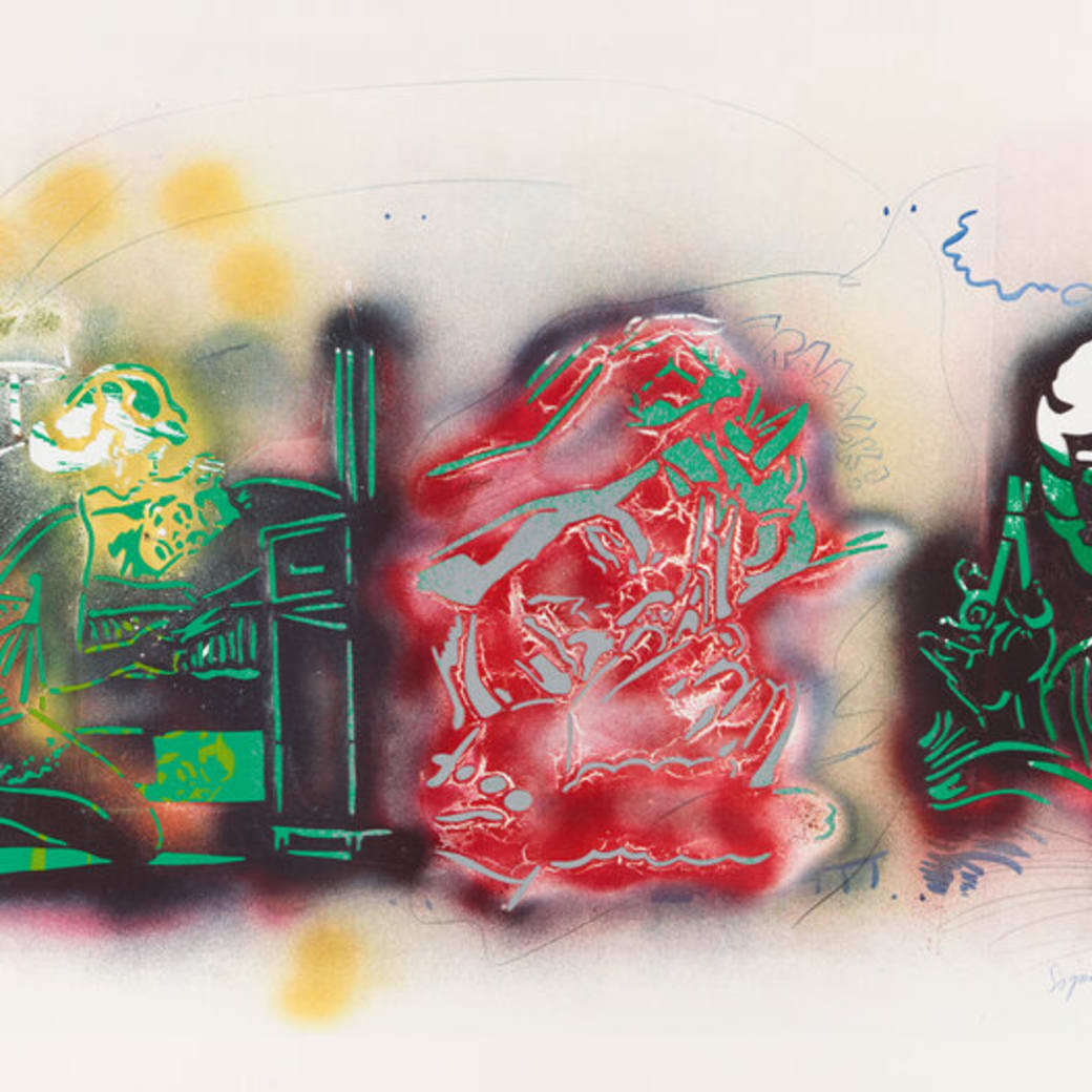 Sigmar Polke, Samson and Delilah (from the portfolio "Kinderstern"), 1989