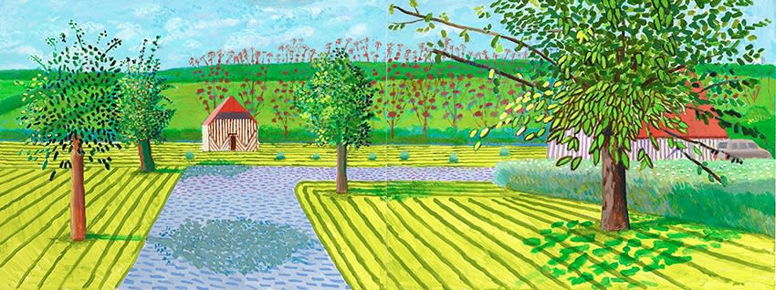 David Hockney landscape print