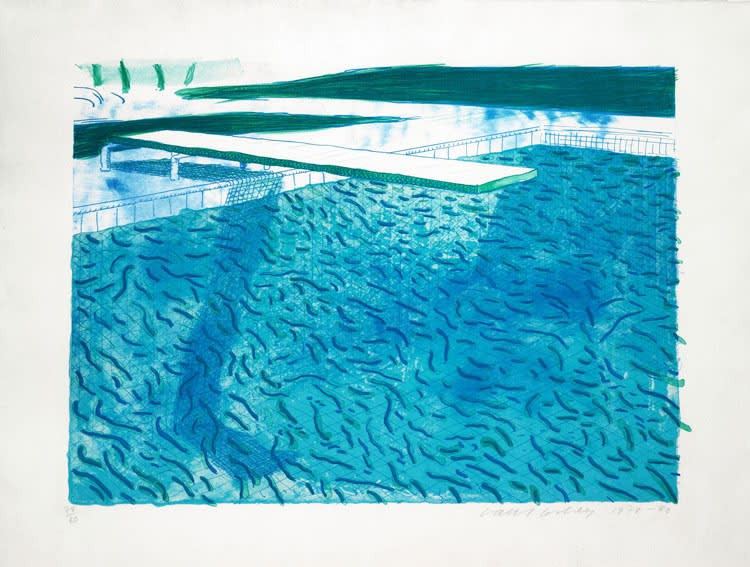 David Hockney pool print
