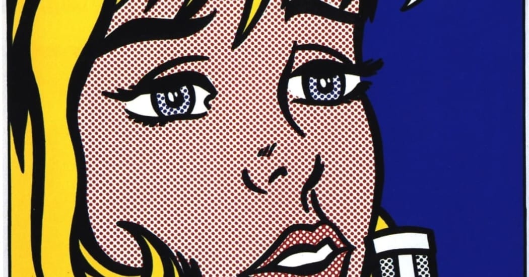 Detail from Lichenstein's Girl