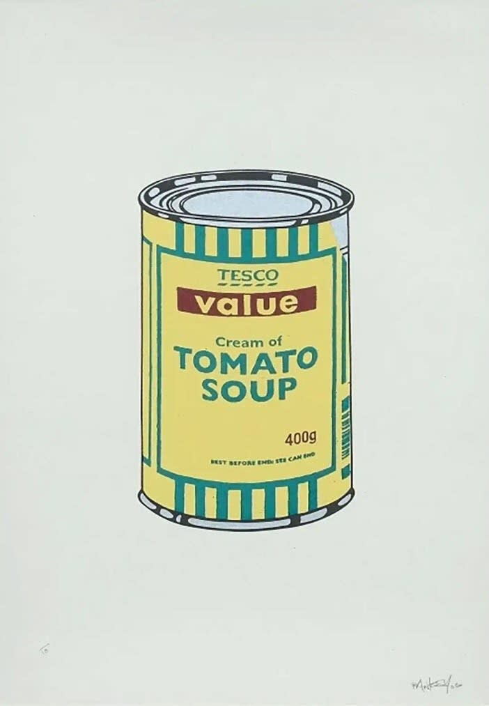 Buy Banksy Tesco Soup can signed limited edition print