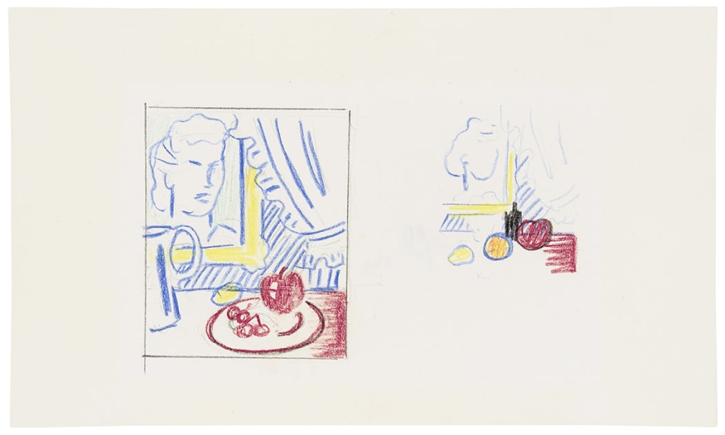 Roy Lichtenstein Still Life with Portrait (Studies) 1973