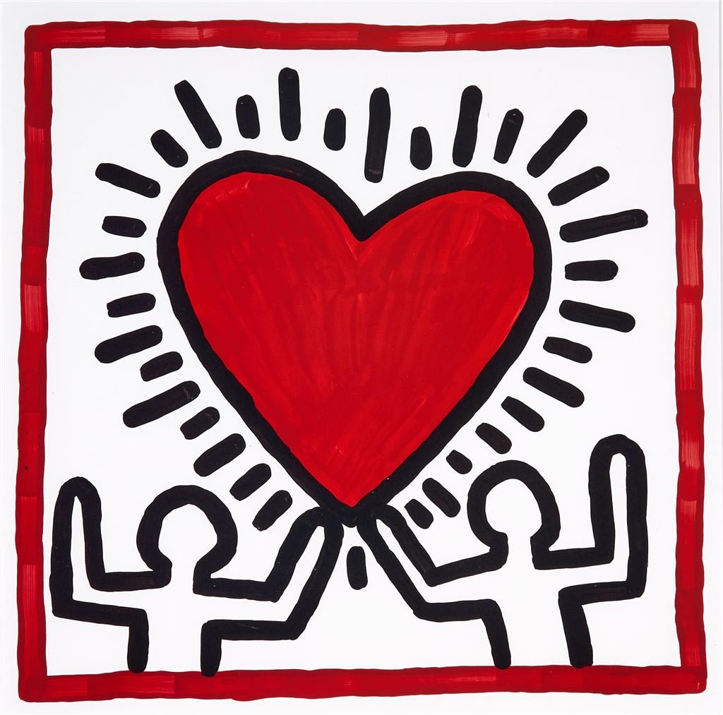 Love heart Keith Haring