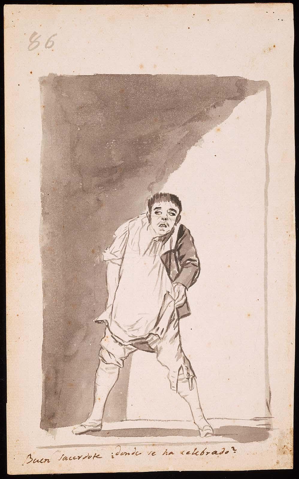FRANCISCO GOYA, ’GOOD PRIEST, WHERE WAS IT CELEBRATED?’ 1796 - 97 PRADO MUSEUM