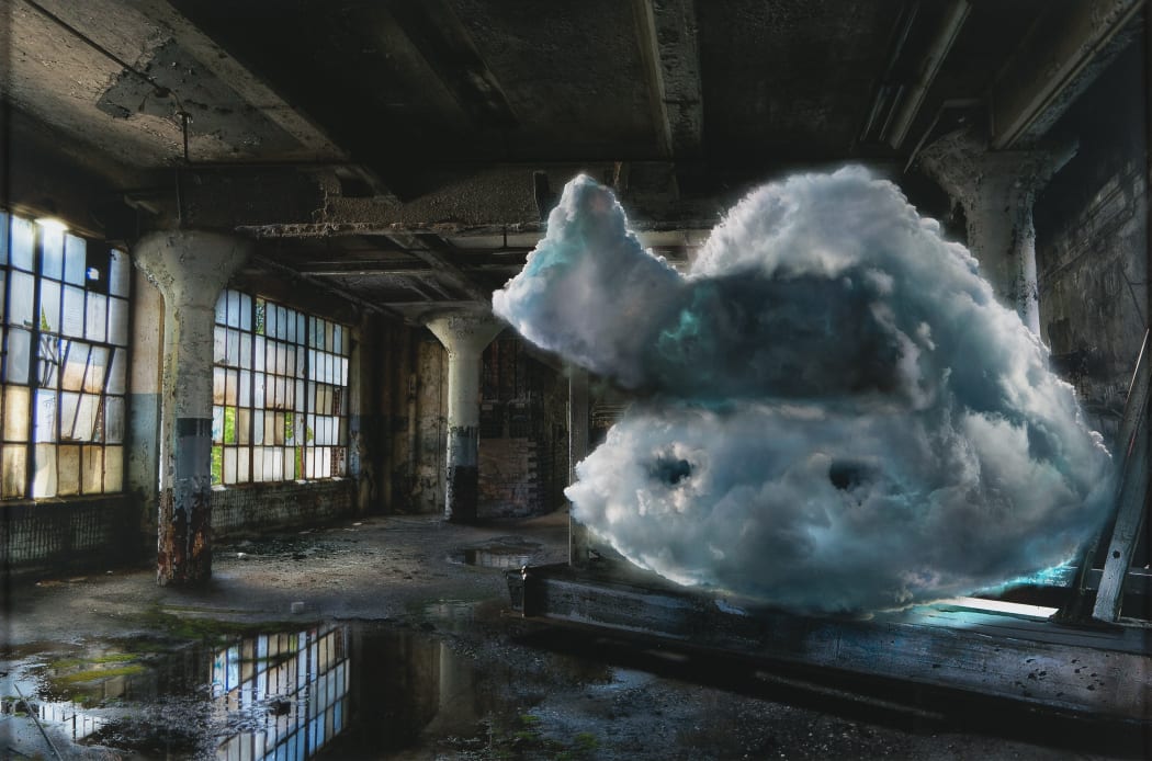 Barbara Nati (1980-), Shooting Clouds, 2019, Limited edition digital collage (edition of 50), © The Artist. Image courtesy of The Ingram Collection