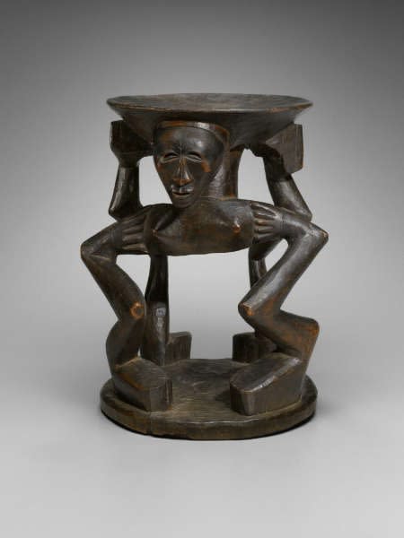 Songye caryatid stool. (image courtesy of Yale University Art Gallery, #2006.51.292)