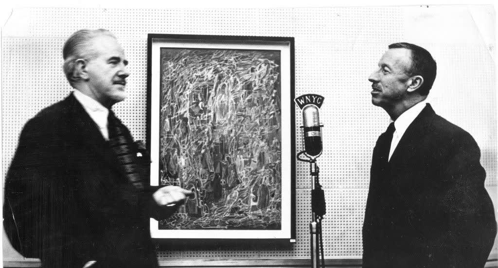 Ladislas Segy and Lloyd Moss. Image courtesy of NYC Municipal Archives WNYC Collection.