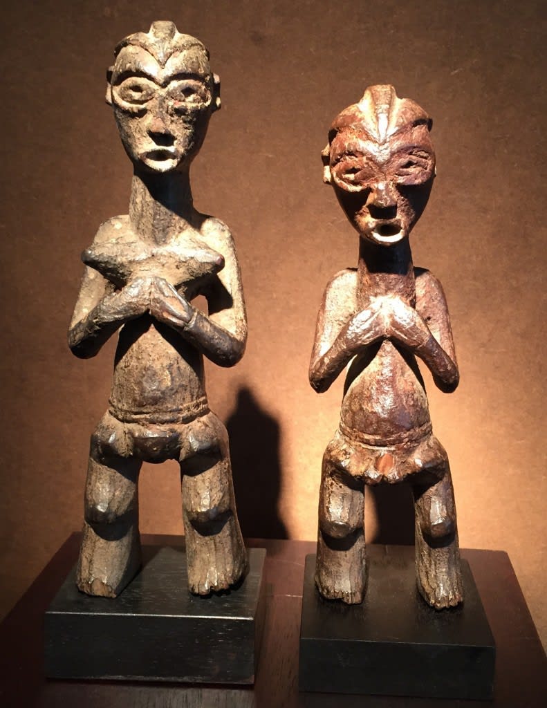 A pair of Mbala figures reunited during BRUNEAF 2015