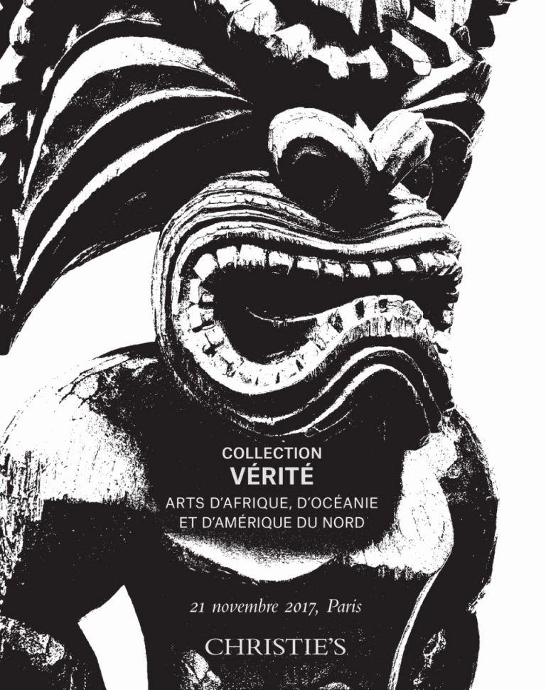 Catalogue online: “Collection Vérité” – Christie’s, Paris, 21 November 2017