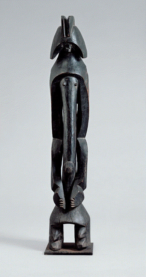 Mumuye figure. Height: 99 cm (including base). Image courtesy of the Fondation Beyeler.