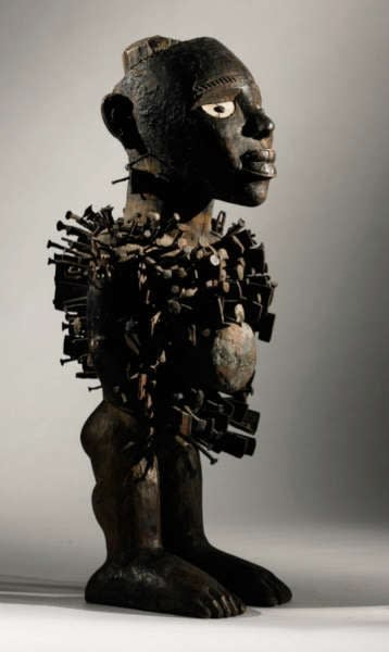 Kongo figure. Height: 49,5 cm. Estimate: $500,000 – 700,000 USD. Image courtesy of Sotheby’s.
