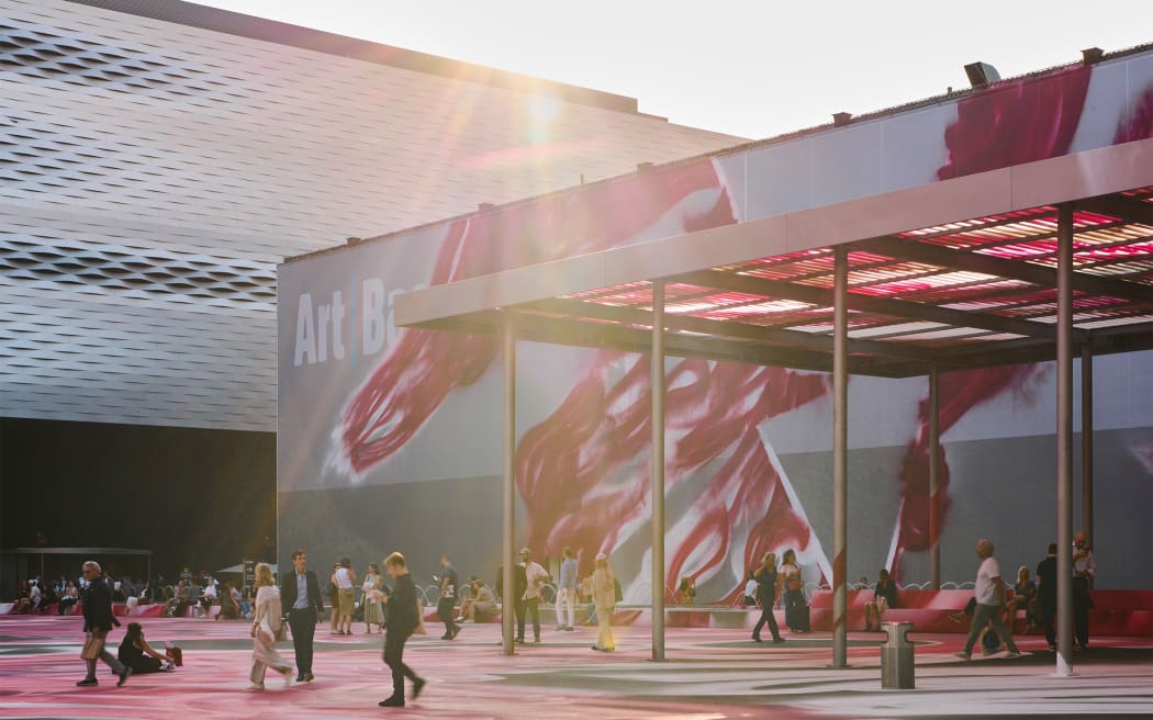 External image of Art Basel's building in June 2025