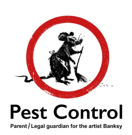 Banksy Pest Control office for certificates of authenticity. Who is Pest Control