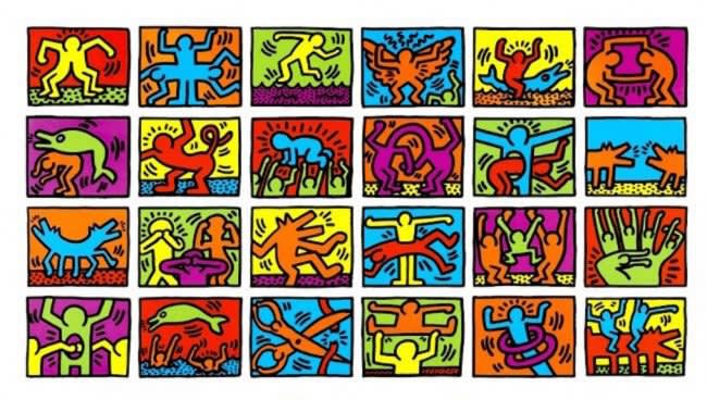 The visual language of keith haring