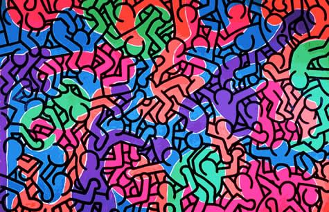 Colour and movement as told by Keith Haring