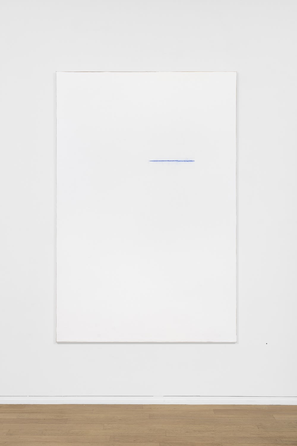 Claude Chaussard, Note, Craie de traçage sur papier marouflé sur toile / panneau, 195 x 130 cm, 2017 ©Nicolas Brasseur
