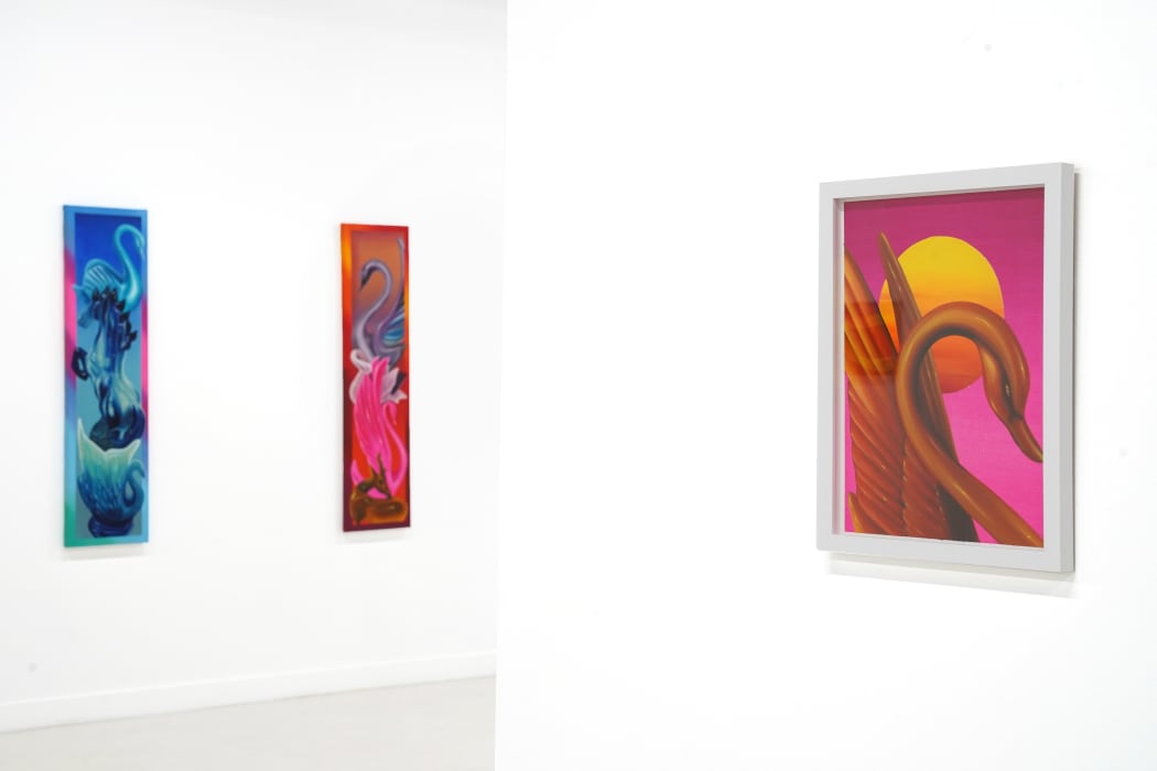 photo of three paintings by douglas de souza