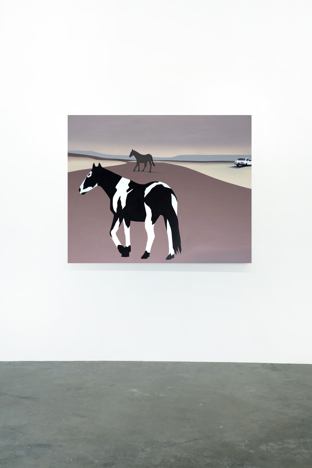 painting of a horse in field