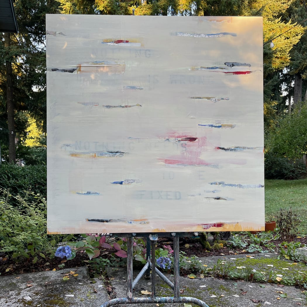 Jennifer Davey, Nothing is Wrong, Nothing Needs to Be Fixed - in the garden, 2023