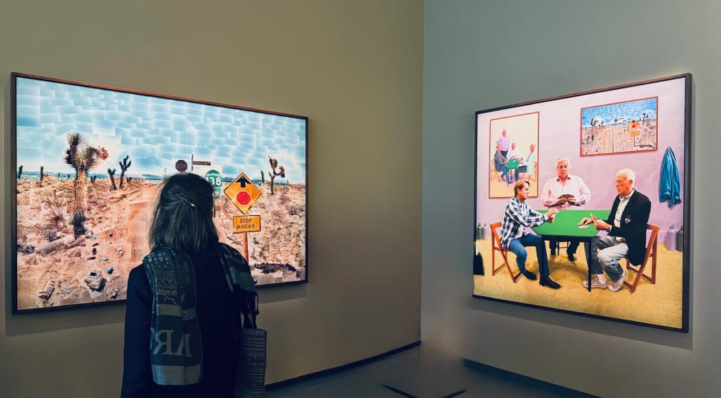 Pear Blossom Highway and A Bigger Card Players at Hockney 25