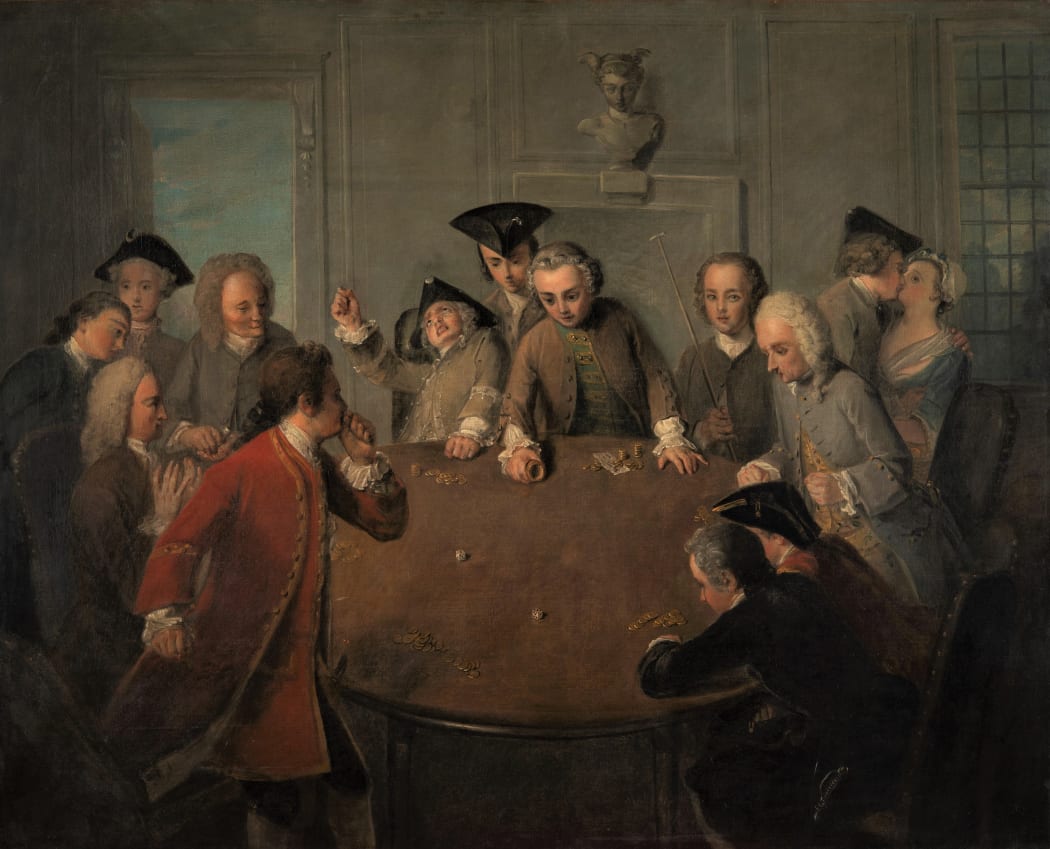 Sale of Phillipe Mercier's The Hazard Table to the Beefsteak Club