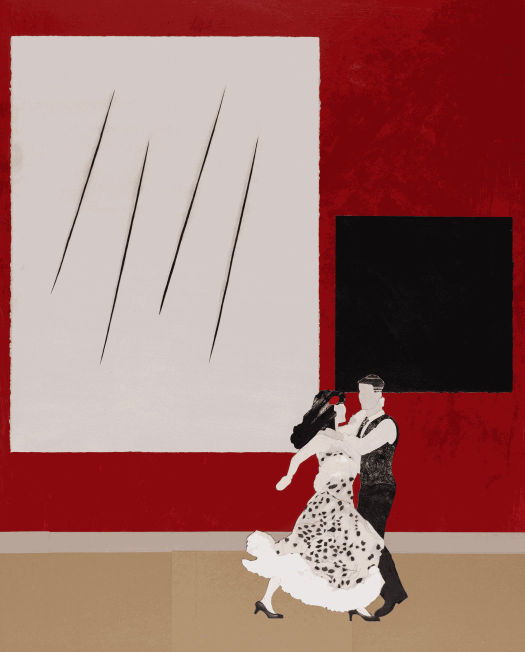 Dione Verulam, In Tune with Malevich, collage, 122 x 99 cms