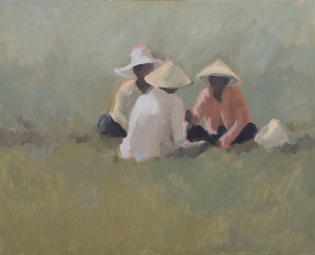 Teatime, oil on canvas, 40 x 50 cms