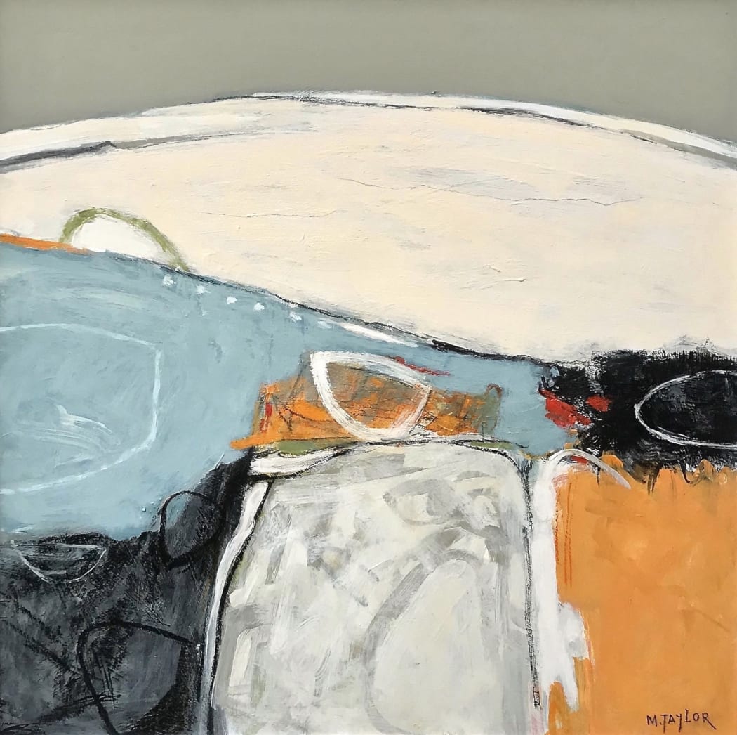 Aground, mixed media, 60 x 60 cms