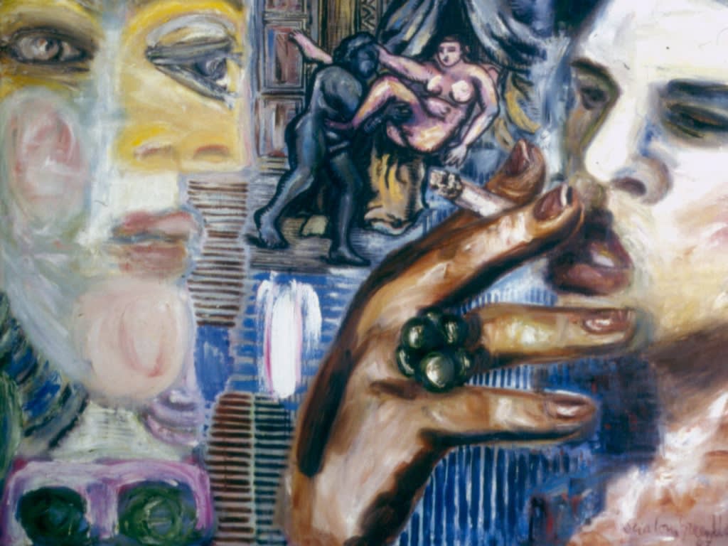 Smoker. 1997. Oil on canvas. 131x161cm