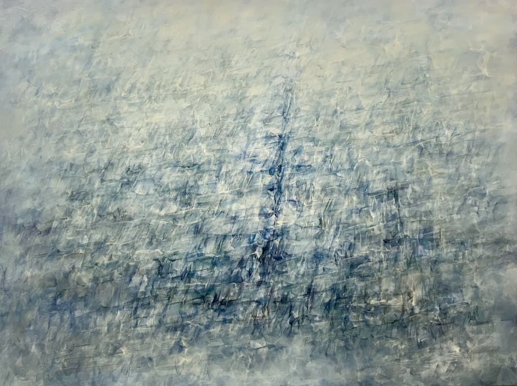 劉國夫，《彌漫 - 21》，2016，布面油彩，90 cm x 120 cm