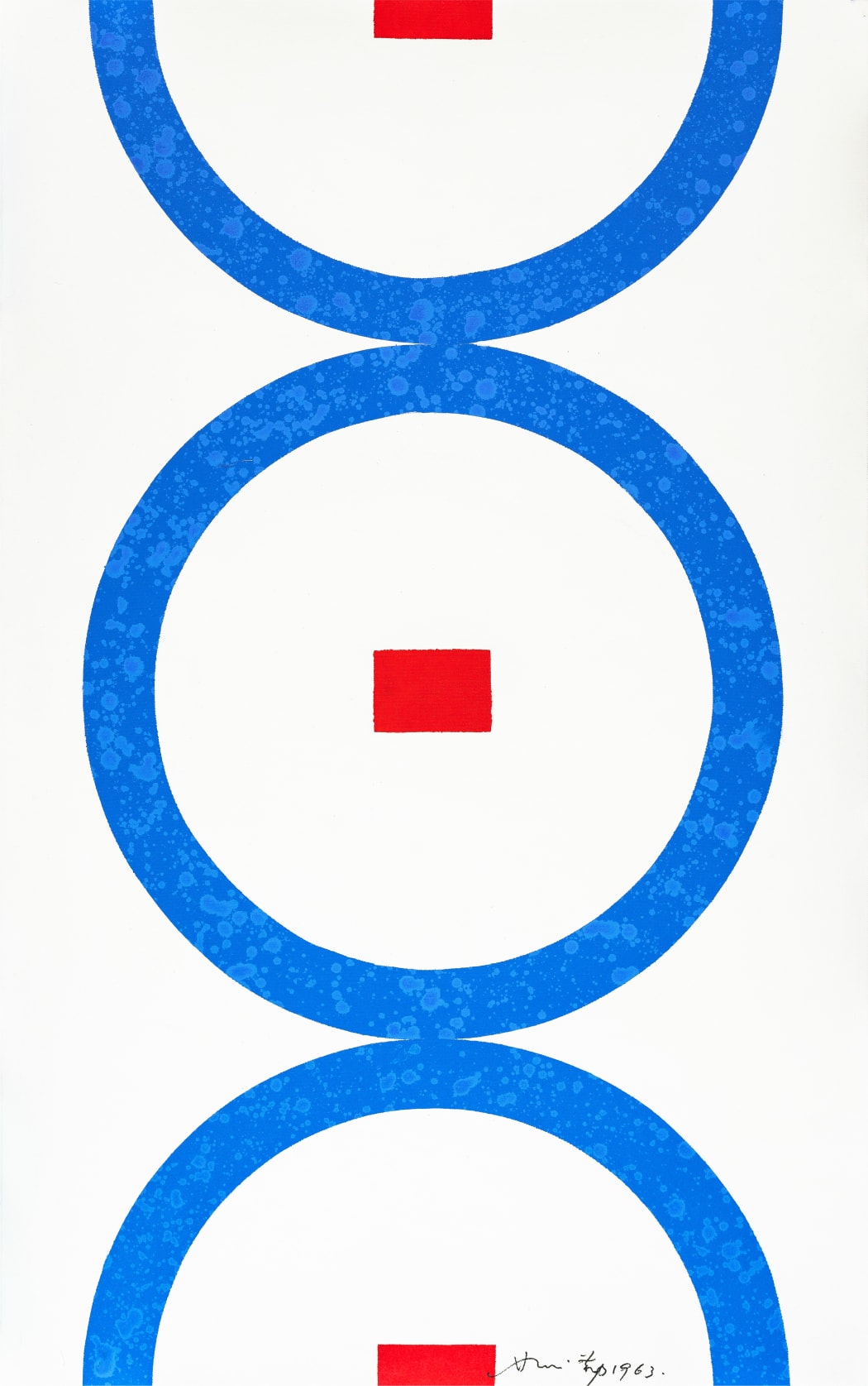 Hsiao Chin, The Cycles (Il Cicli), 1963, Acrylic on canvas, 120 x 76 cm