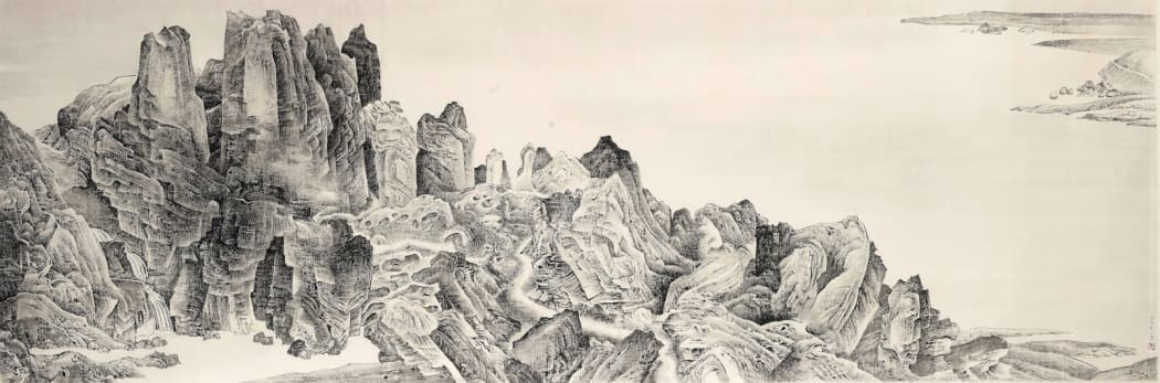劉丹,《煙山萬壑擬李唐筆意》,2004 ,水墨紙本(圖片來源:蘇富比)