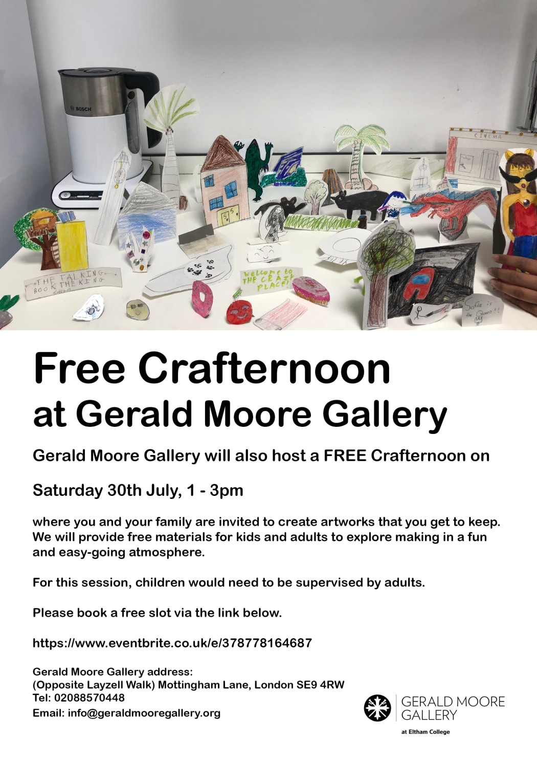 FREE CRAFTERNOON at Gerald Moore Gallery