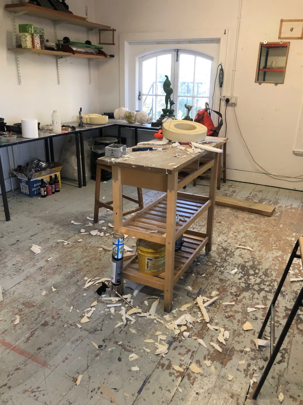 Diana Puntar's studio, artist in residence 2022 - 23