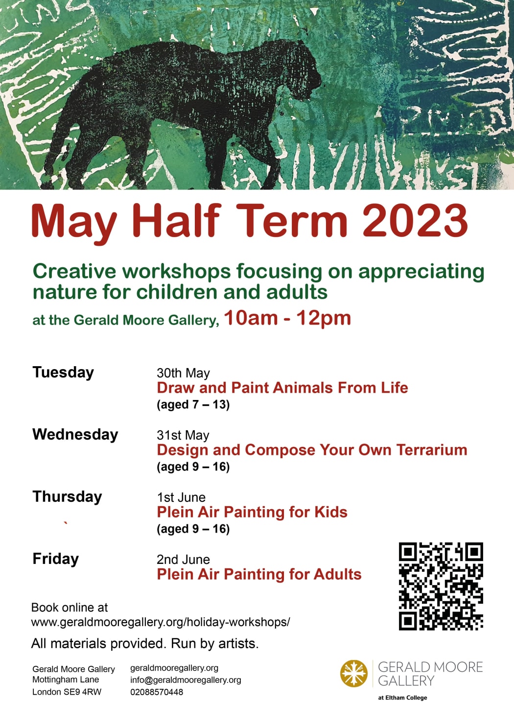 May Half Term 2023 Creative Workshops