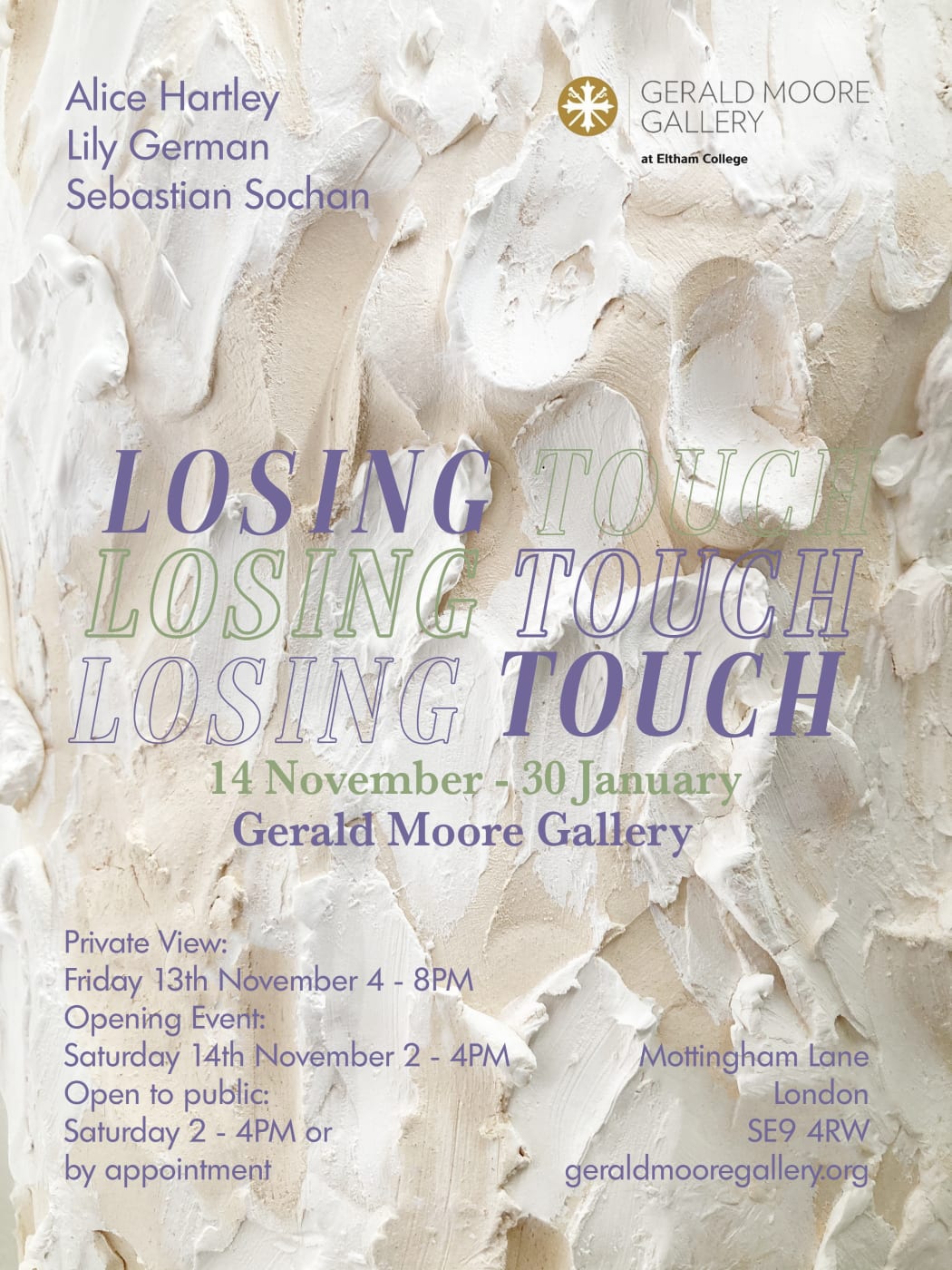 New exhibition opening 13 November