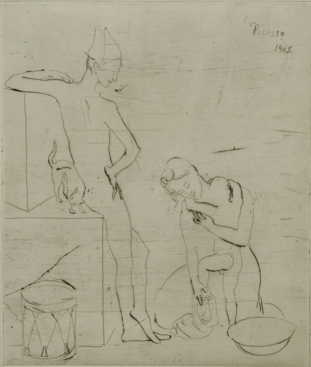Le Bain (Bloch 12), 1905, drypoint,13 1/2 x 11 3/8 inches