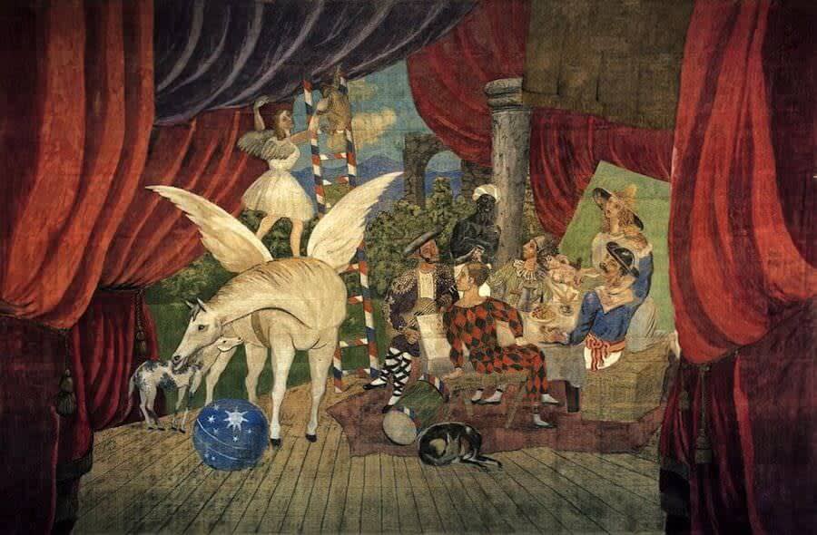 Circus scene painting by Picasso